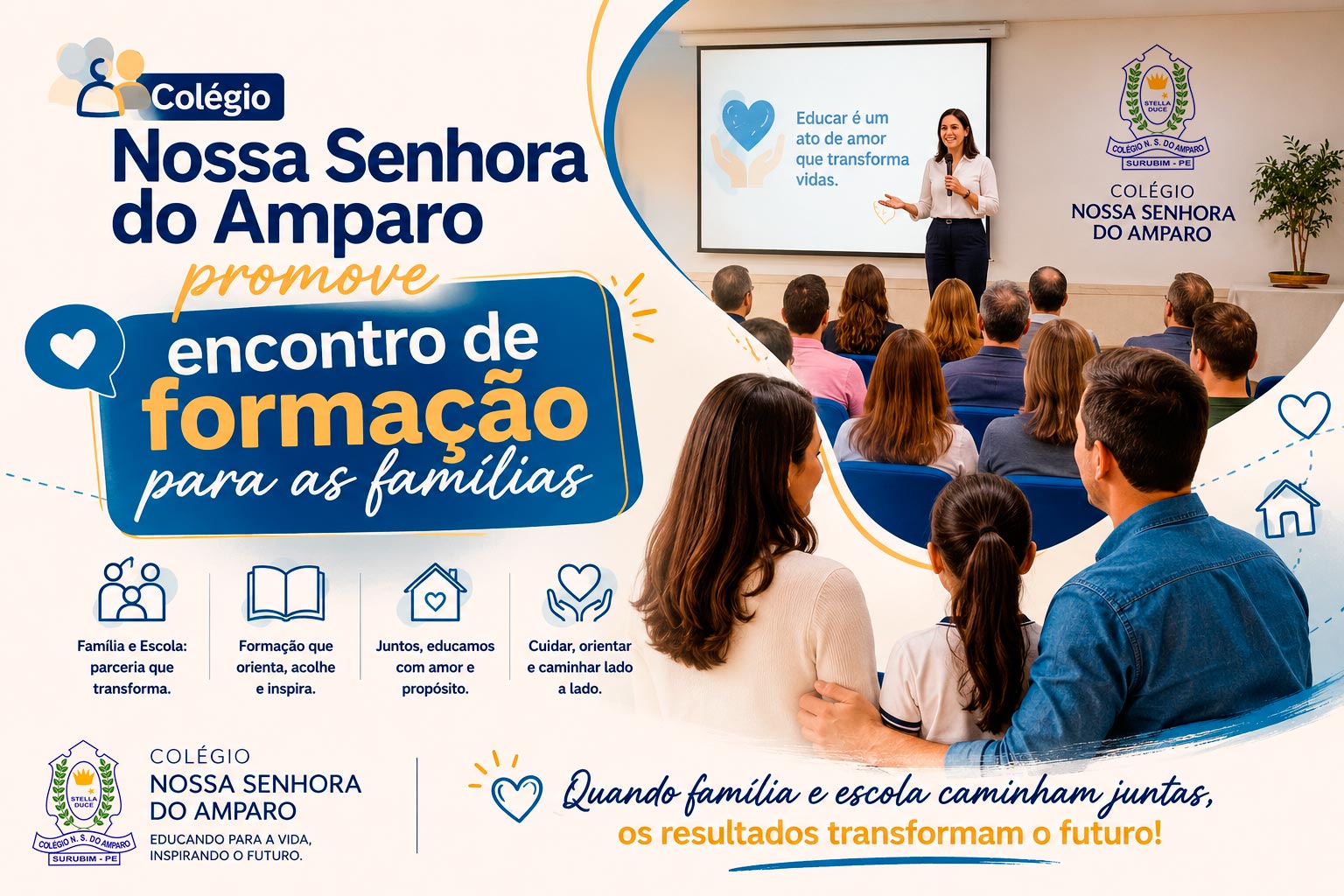 Colégio Nossa Senhora do Amparo promove encontro de formação para as famílias